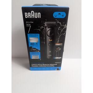 Braun All-in-One Series 7 Trimmer Kit AIO7530 - New in Box - 40 Lengths &...